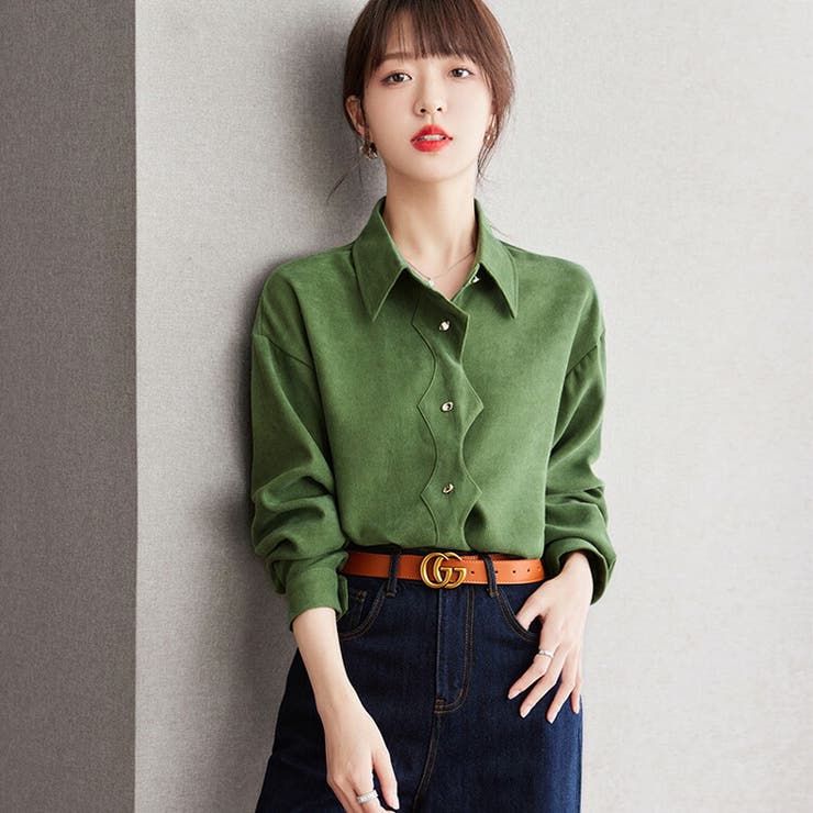 2024公式店舗 シャツ FASHION トップス[品番：JSFW0012700]｜JS 襟付き トップス