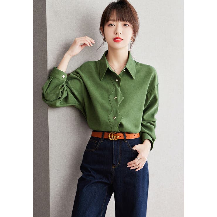 お買い得商店街 シャツ 襟付き FASHION トップス[品番：JSFW0012700]｜JS トップス