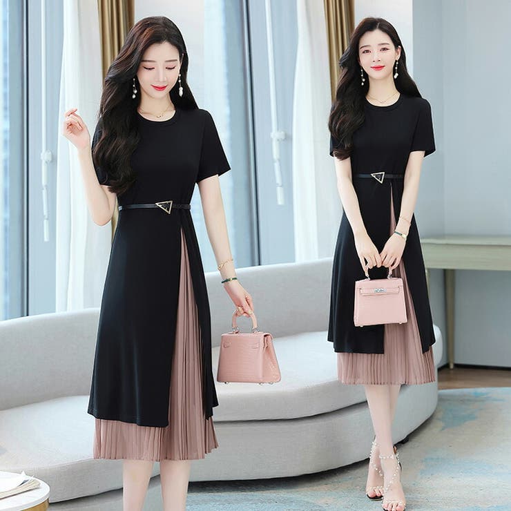 プリーツ ワンピース Aライン | JS FASHION | 詳細画像2 