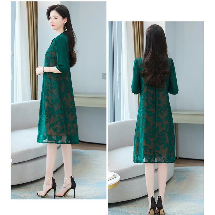 花柄 ワンピース 全2色[品番：JSFW0010375]｜JS FASHION（ジェー