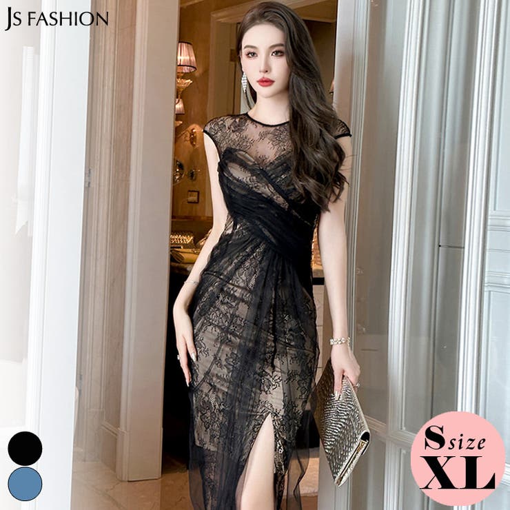 タイトワンピ 全2色 レース | JS FASHION | 詳細画像2 