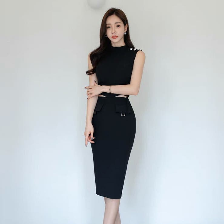 セットアップ クロップド丈トップス スカート[品番：JSFW0013416