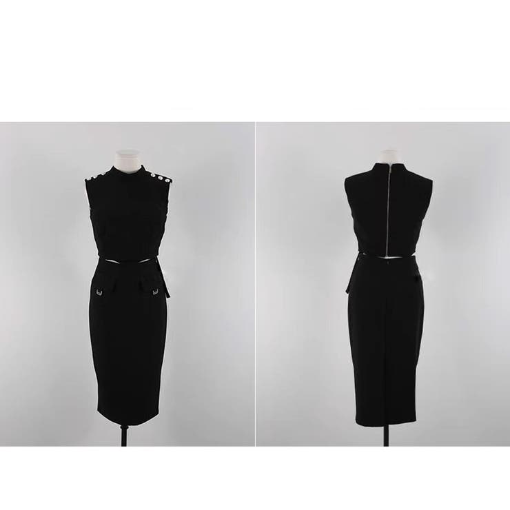 セットアップ クロップド丈トップス スカート[品番：JSFW0013416