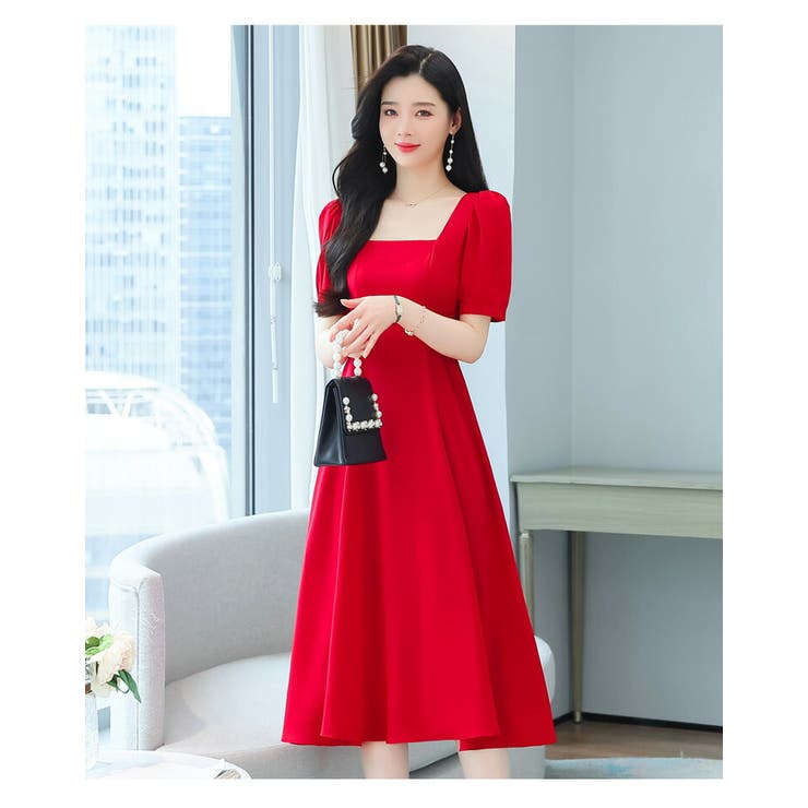 【2色】ジャケットドレス☆ワンピース アシンメトリ Aライン ワンピース 全2色 Aライン[品番：JSFW0013478]｜JS FASHION