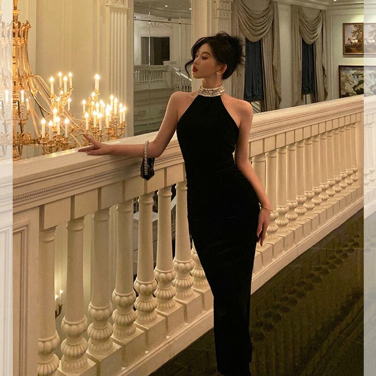 シアー ベルスリーブ ドレス ベロア スリット タイト hr3045 セール】bell sleeve slit dress ベルスリーブスリットドレス