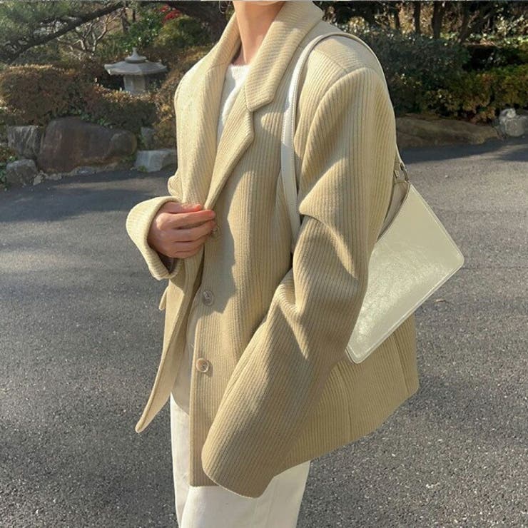 AURALEE グレー コーデュロイ テーラードジャケット