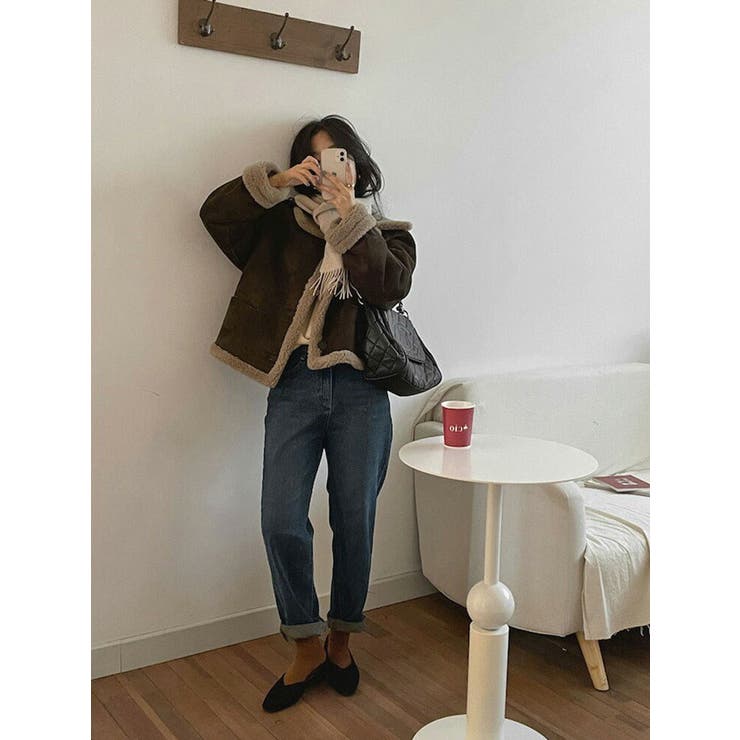 フェイクムートンコート 全2色 裏ボア[品番：JSFW0014452]｜JS