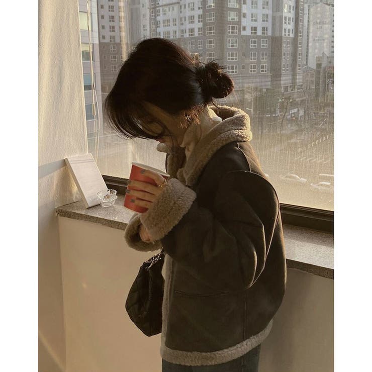 フェイクムートンコート 全2色 裏ボア[品番：JSFW0014452]｜JS