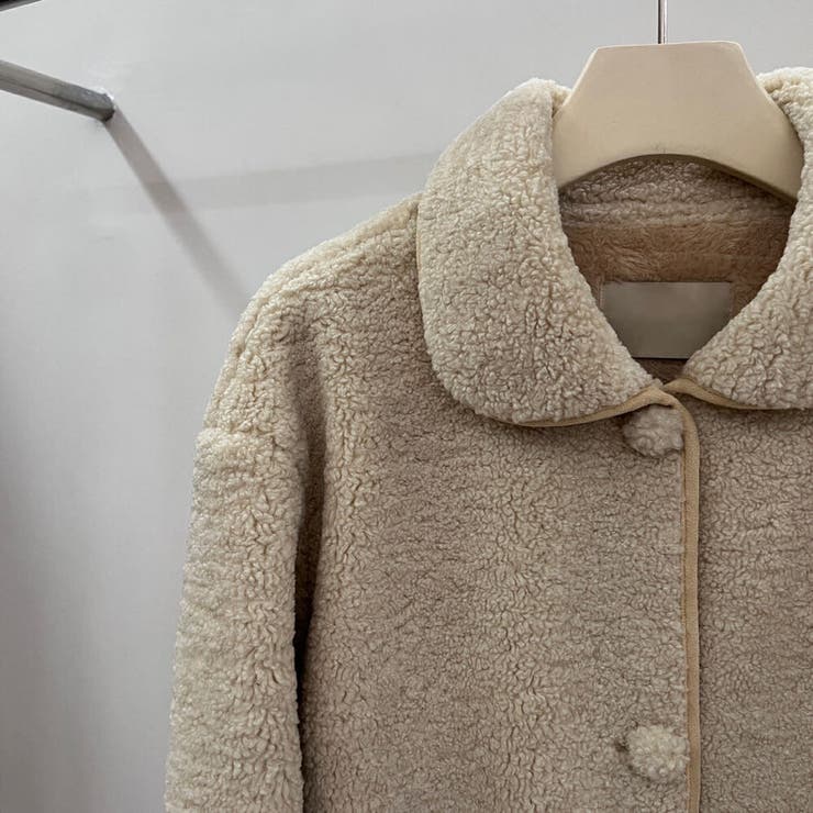 ボアコート ショート丈 全2色[品番：JSFW0014453]｜JS FASHION