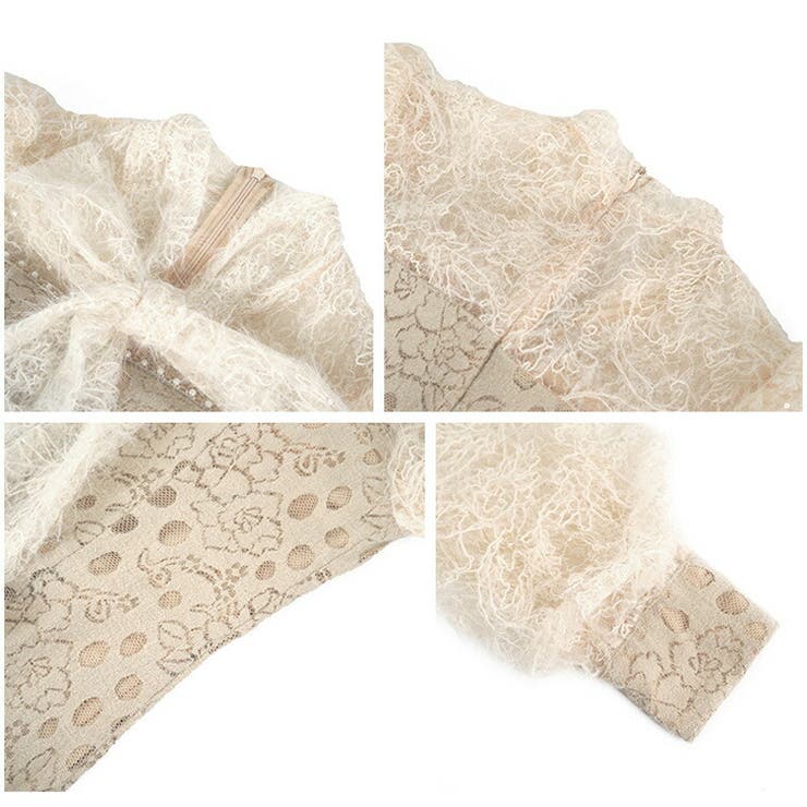 マーメイドワンピース 起毛 花柄ワンピ | JS FASHION | 詳細画像10 