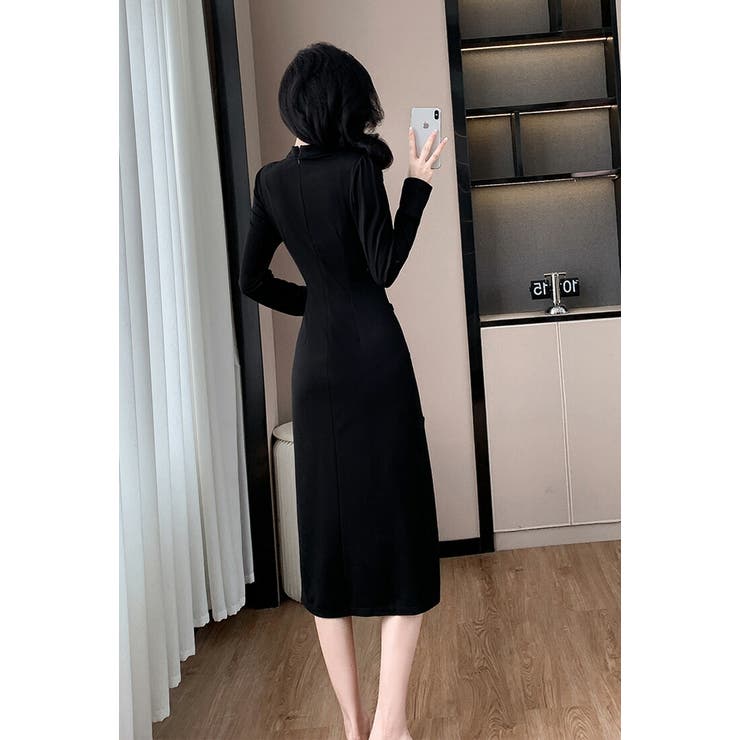 チャイナドレス風 パーティードレス ビジュー付き | JS FASHION | 詳細画像12 