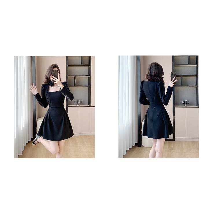 パーティードレス バラ首飾り 付き | JS FASHION | 詳細画像9 