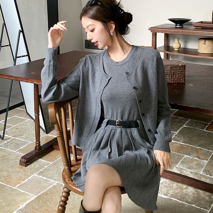 セットアップ 全2色 ベルト付き[品番：JSFW0014423]｜JS FASHION