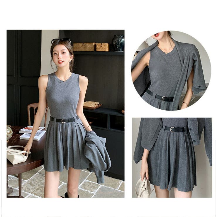 セットアップ 全2色 ベルト付き[品番：JSFW0014423]｜JS FASHION