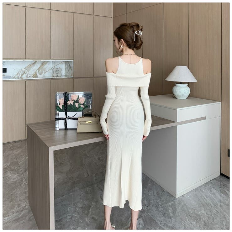 ニットワンピース 全2色 オープンショルダー | JS FASHION | 詳細画像11 