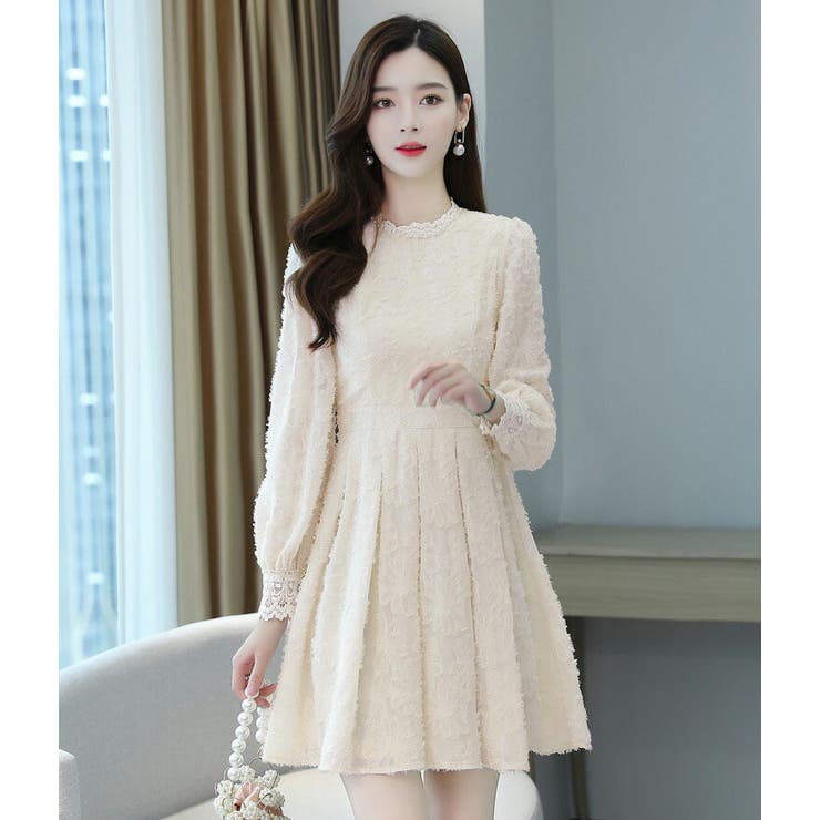 Aラインワンピース 全2色 花柄ワンピ | JS FASHION | 詳細画像5 