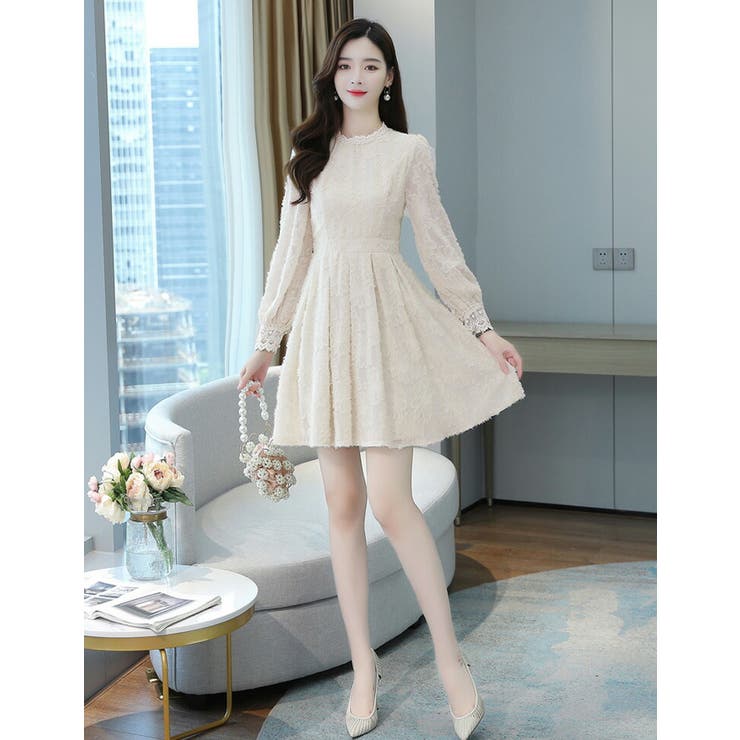 今季一番 Aラインワンピース 全2色 花柄ワンピ[品番：JSFW0014443]｜JS ワンピース