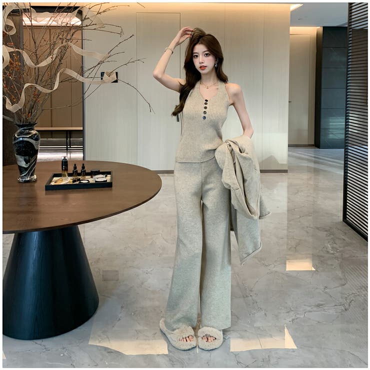 極美品 メゾンスペシャル ジャガード チェック ツイードニット