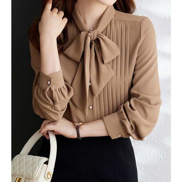 ブラウス 全2色 首元リボン | JS FASHION | 詳細画像6 