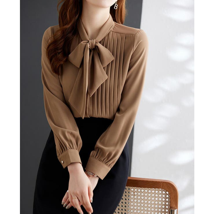 ブラウス 全2色 首元リボン | JS FASHION | 詳細画像7 