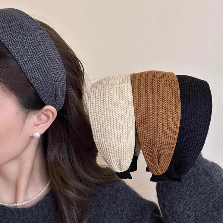 カチューシャ 全4色 ニット素材 | JS FASHION | 詳細画像1 