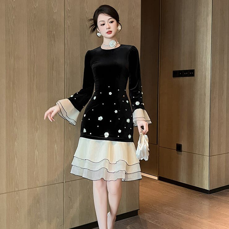 値下げしました！JSfashion パーティードレス　お呼ばれドレス　ワンピース ドレスワンピース パーティードレス お呼ばれドレス[品番