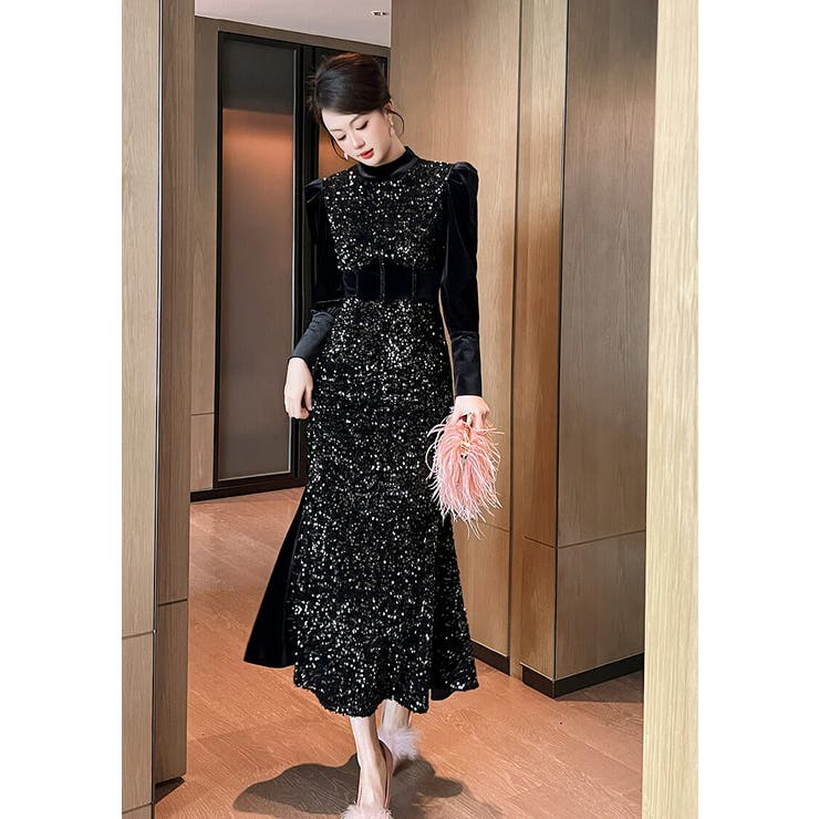 ドレスワンピース パーティードレス お呼ばれドレス[品番：JSFW0014713]｜JS  FASHION（ジェーエスファッション）のレディースファッション通販｜SHOPLIST（ショップリスト）