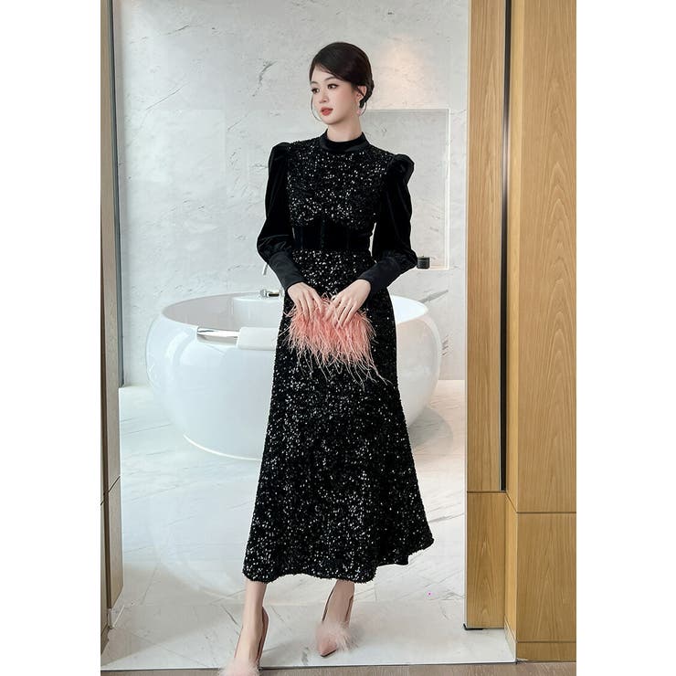 ドレスワンピース パーティードレス お呼ばれドレス[品番：JSFW0014713]｜JS  FASHION（ジェーエスファッション）のレディースファッション通販｜SHOPLIST（ショップリスト）