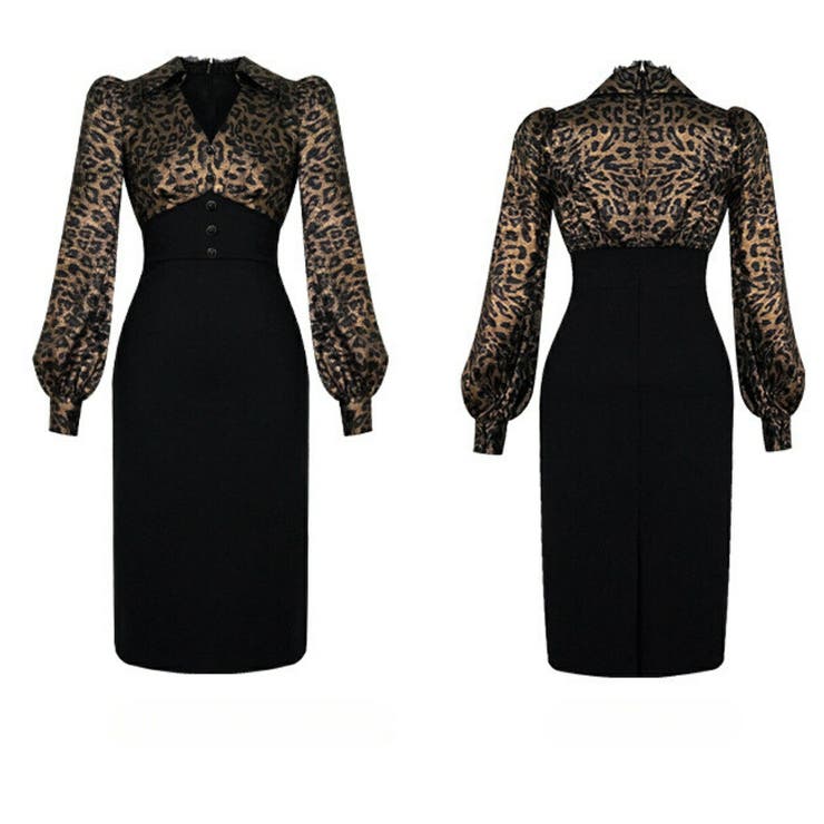 レア★新品⬛︎DEAN&DELUCA⬛︎BEAMS⬛︎割烹着ドレス⬛︎コラボ⬛︎ワンピース 洗える】ビスチェディテール ドレス （ドレス）｜L size ONWARD