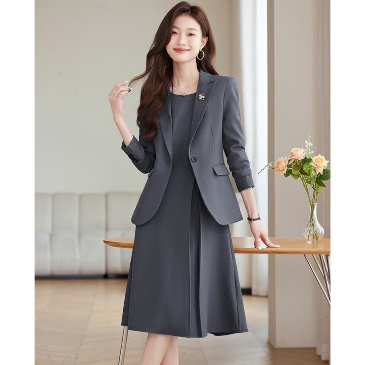 セットアップ スーツ 全4色[品番：JSFW0014614]｜JS FASHION（ジェー