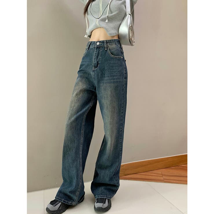 ワイドストレート デニムパンツ デニム[品番：JSFW0012960]｜JS