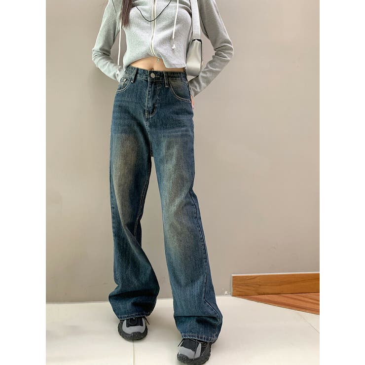ワイドストレート デニムパンツ デニム[品番：JSFW0012960]｜JS
