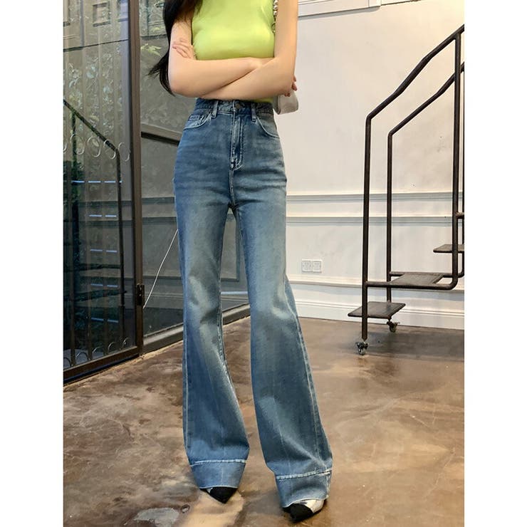 【本物新品保証】 ブーツカット デニムパンツ デニム[品番：JSFW0012965]｜JS パンツ