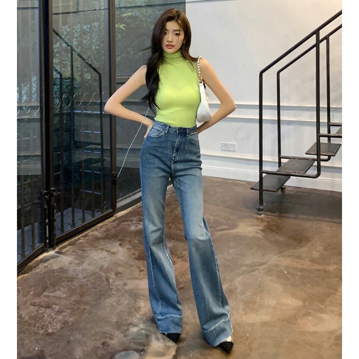 美品　INSCRIRE ブーツカットデニム SPS19975 【SHORT/LONG 丈別ウォッシングブーツカットデニム5色