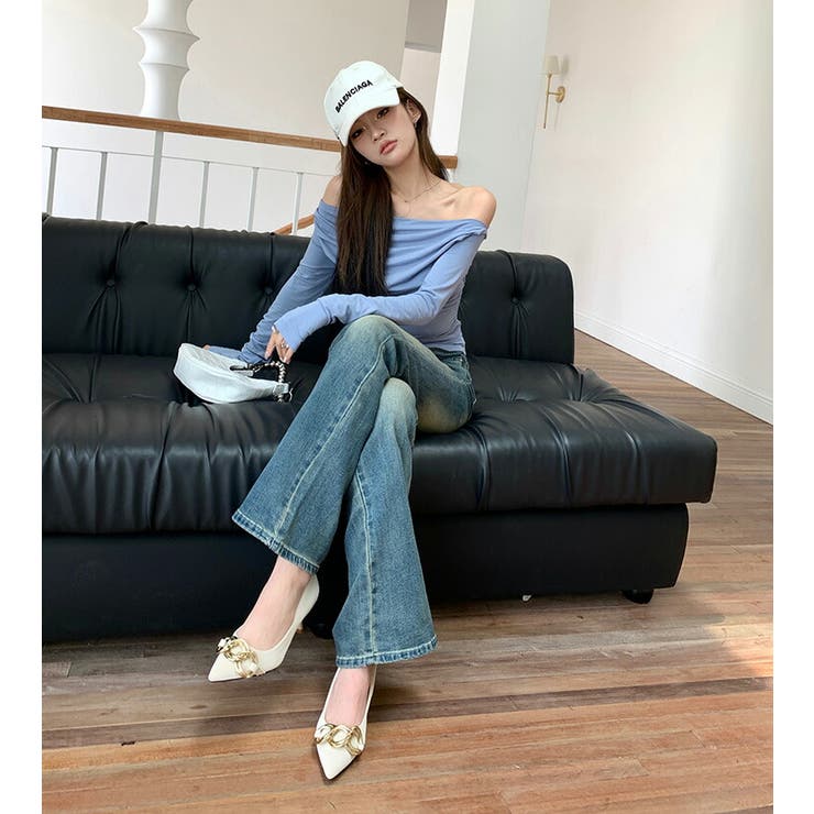 ブーツカット デニムパンツ デニム[品番：JSFW0013045]｜JS
