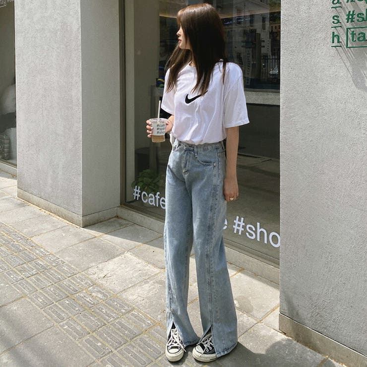 デニムパンツ ストレート 裾スリット | JS FASHION | 詳細画像6 