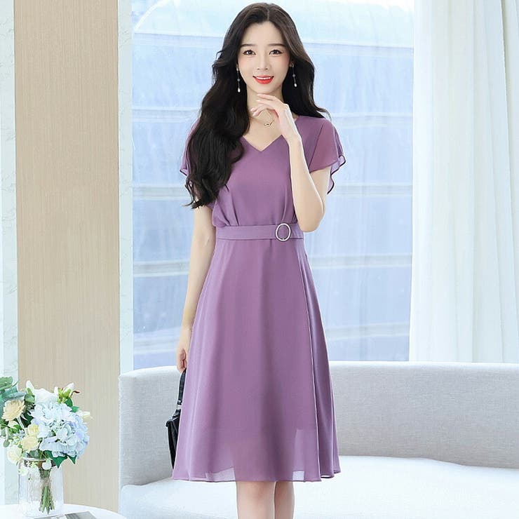 トップブランドのファッション ワンピース 全2色 半袖[品番：JSFW0013123]｜JS FASHION（ジェー トップス