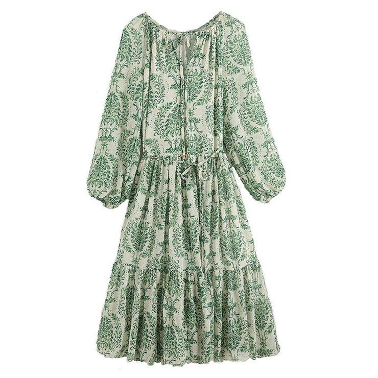 花柄ワンピース 全2色 ティアード | JS FASHION | 詳細画像13 