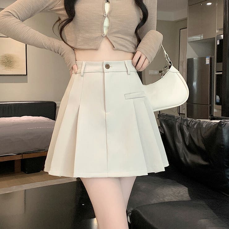プリーツスカート 全2色 ミニスカート[品番：JSFW0013314]｜JS