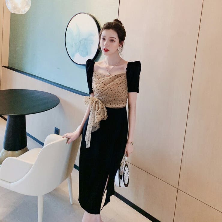 タイトワンピ ハートカット ウエストマーク | JS FASHION | 詳細画像7 