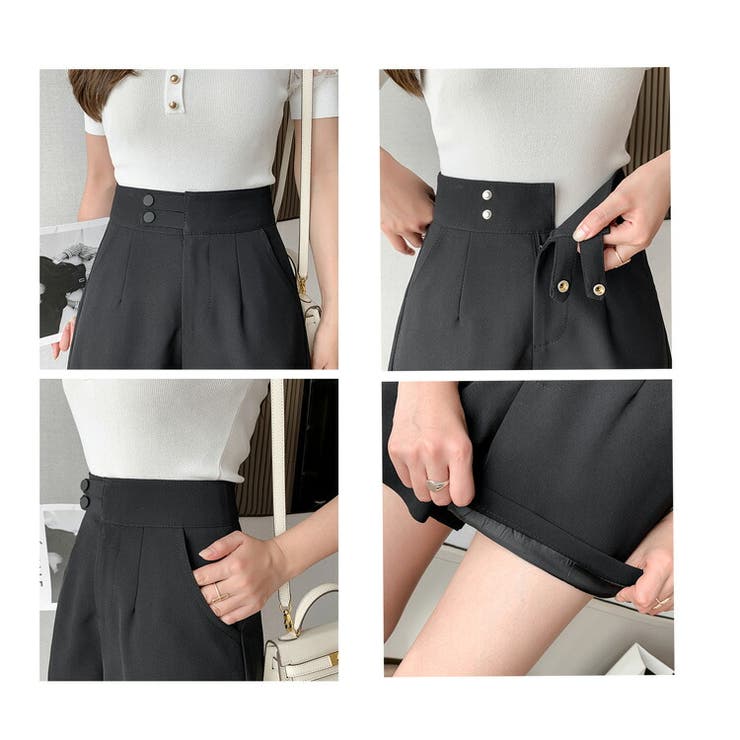 ショートパンツ 全2色 ウエストマーク[品番：JSFW0013332]｜JS