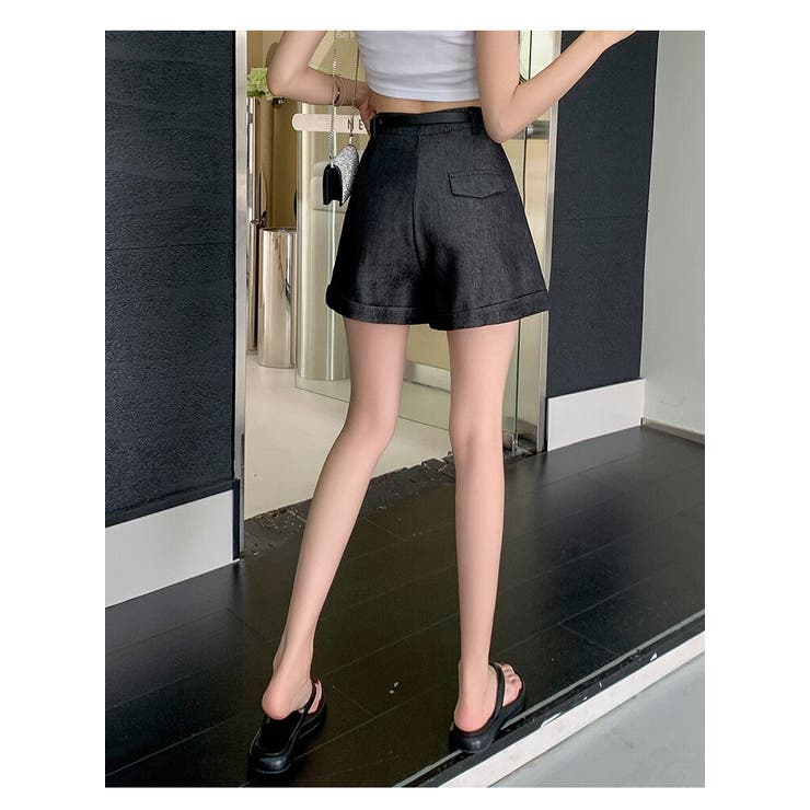 ショートパンツ 全2色 ベルト付き[品番：JSFW0013362]｜JS