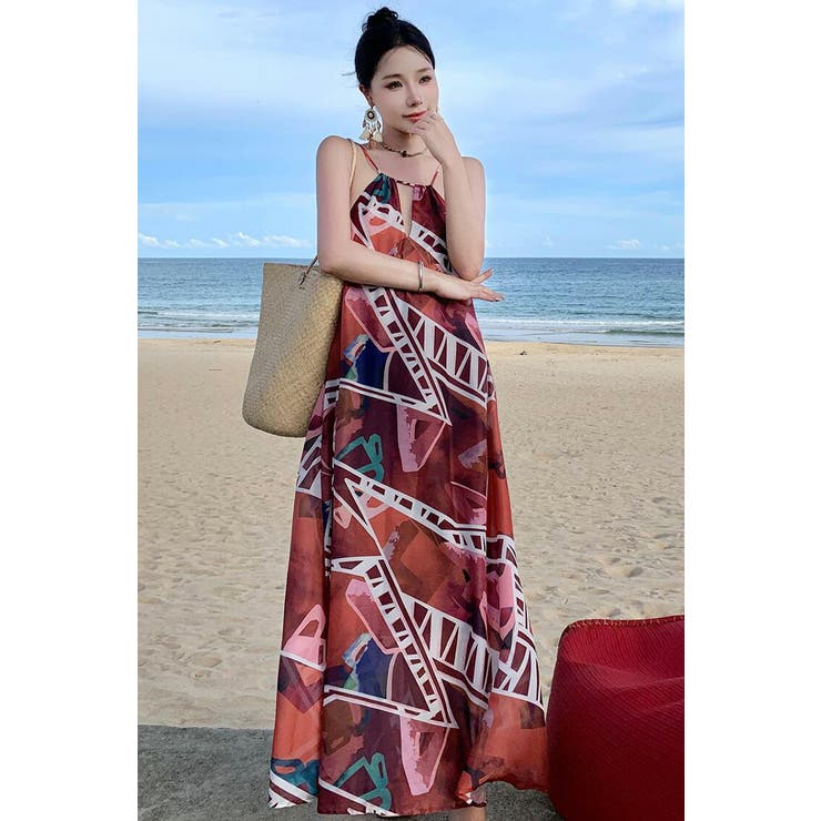 リゾートワンピ 柄プリント かっこいい | JS FASHION | 詳細画像7 