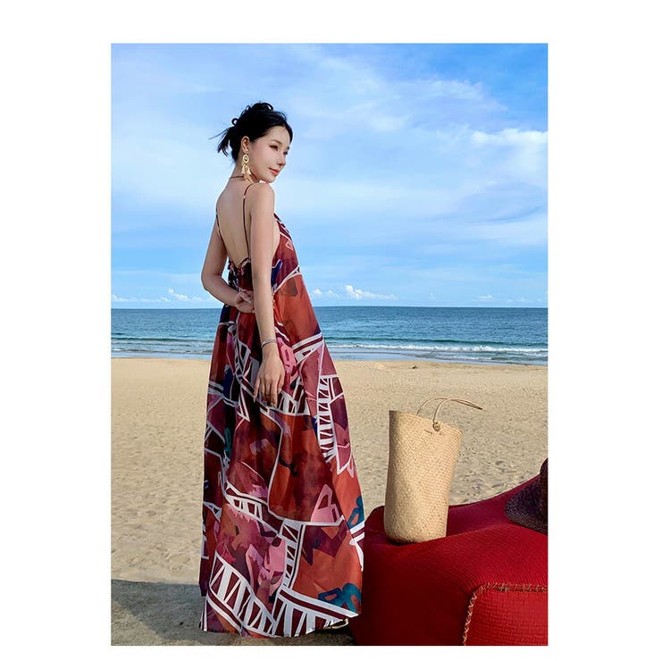 リゾートワンピ 柄プリント かっこいい | JS FASHION | 詳細画像11 