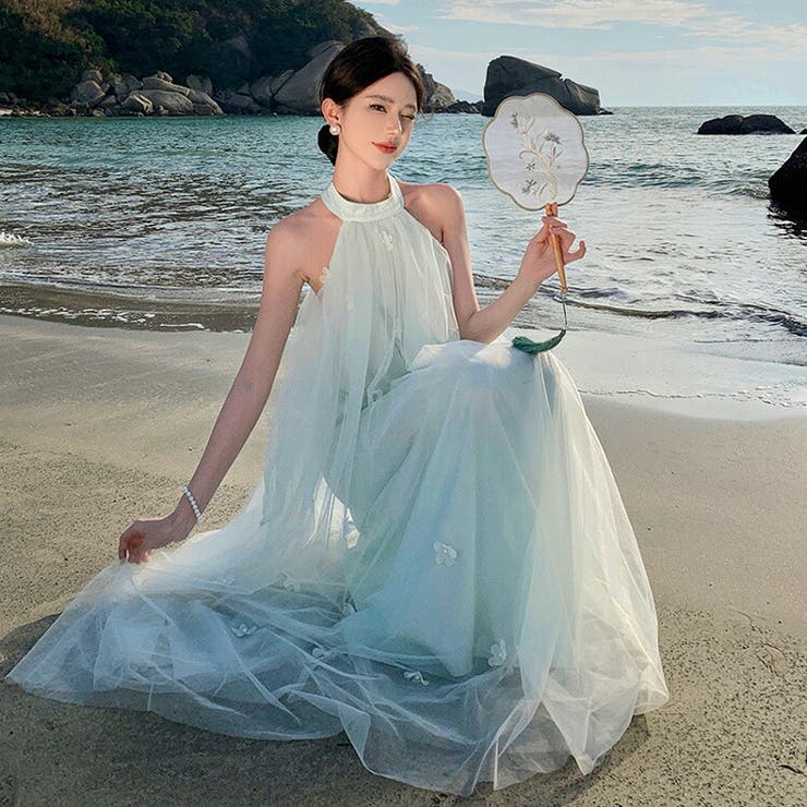 リゾートワンピ アメリカンスリーブ バックオープン | JS FASHION | 詳細画像4 