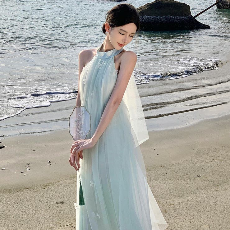 リゾートワンピ アメリカンスリーブ バックオープン | JS FASHION | 詳細画像5 