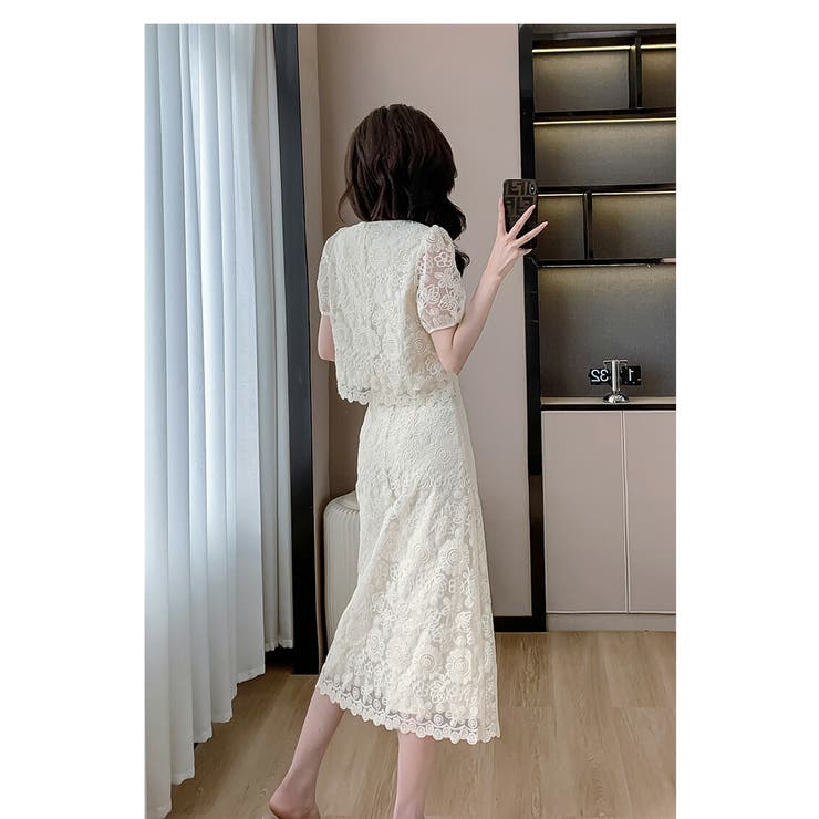 セットアップ レーストップス レーススカート | JS FASHION | 詳細画像9 