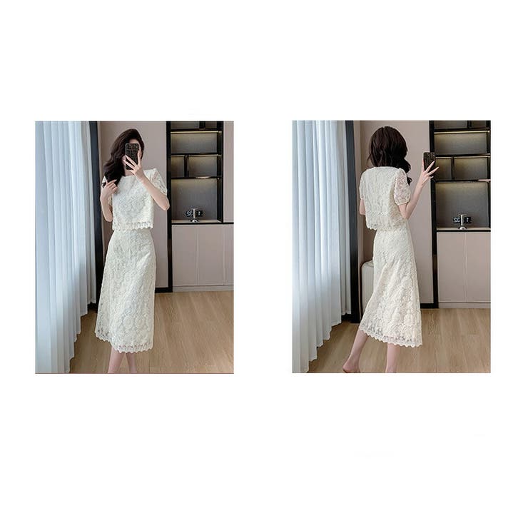 セットアップ レーストップス レーススカート | JS FASHION | 詳細画像11 