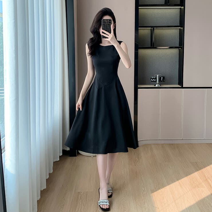 ワンピース Aライン 無地 | JS FASHION | 詳細画像4 