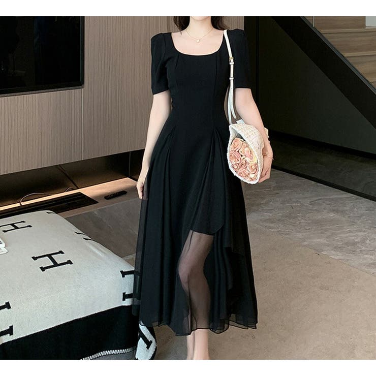 ワンピース Aライン 選べる2丈[品番：JSFW0013628]｜JS FASHION